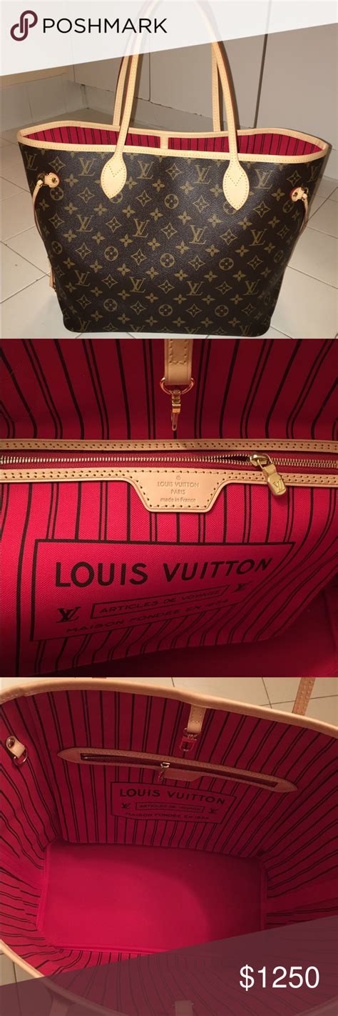 louis vuitton bag red interior.